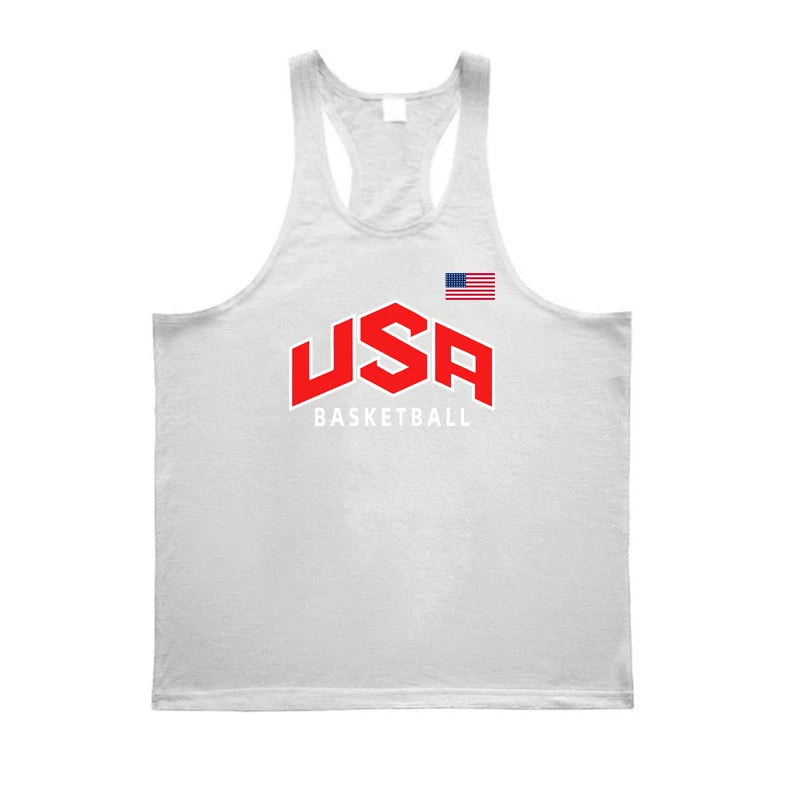 Mens Bodybuilding Workout Tank Tops Cotton Breathable